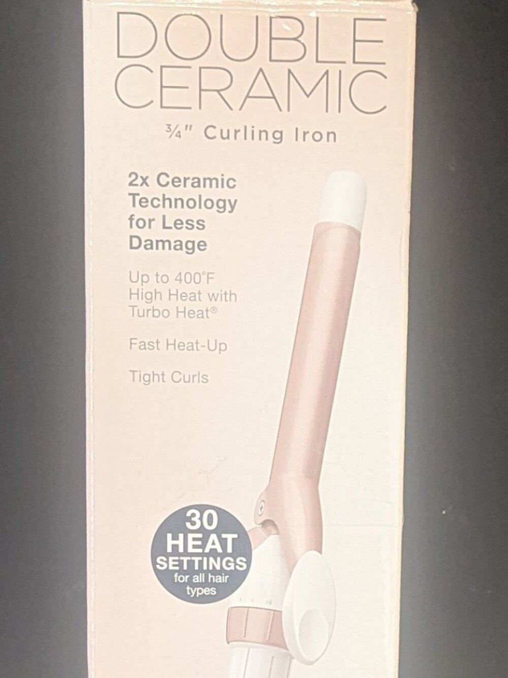 TeInfiniti Pro by Conair Tourmaline Ceramic Curling Iron  3/4-Inch New open Box
